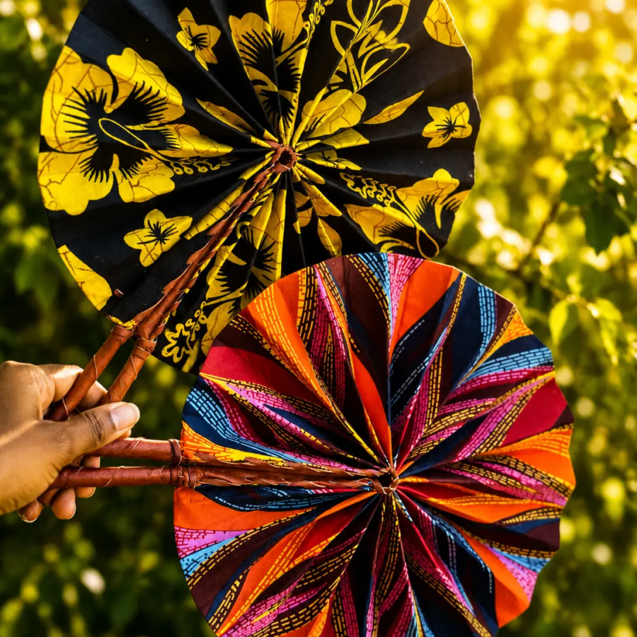 ÉVENTAIL ARTISANAL EN WAX – ÉDITION ÉTÉ
